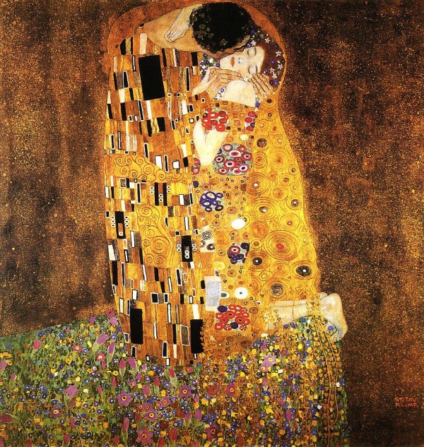 (O Beijo, de Gustav Klimt)