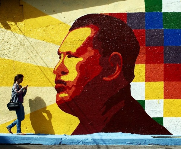(Grafite de Chávez em Mérida. Foto: David Hernandez/Wikicommons)